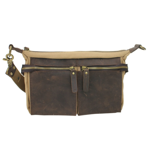 Cotton Canvas Casual Style Messenger Bag CM07KK